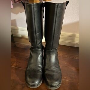 Black Leather kids  Boots